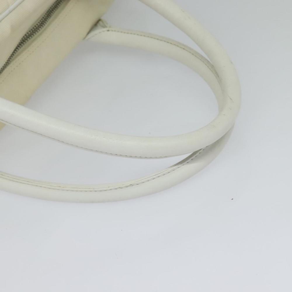 CHANEL Sports Line Boston Bag Canvas White CC Auth 115293 - Picture 7 of 16